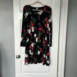 Old navy long sleeve knit dress size xl